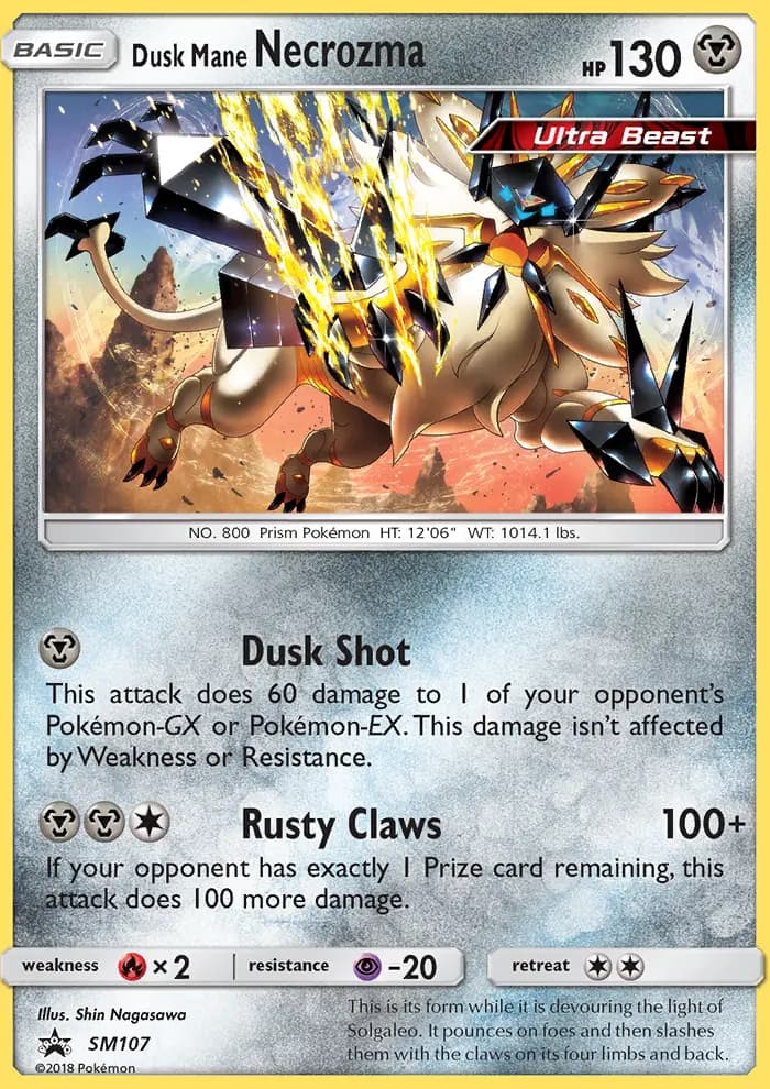 Dusk Mane Necrozma — SM Black Star Promos card #SM107