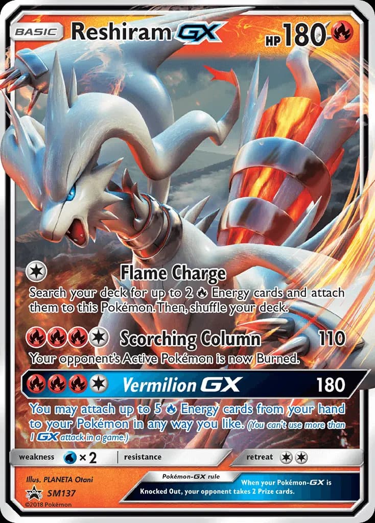 Reshiram GX — SM Black Star Promos card #SM137