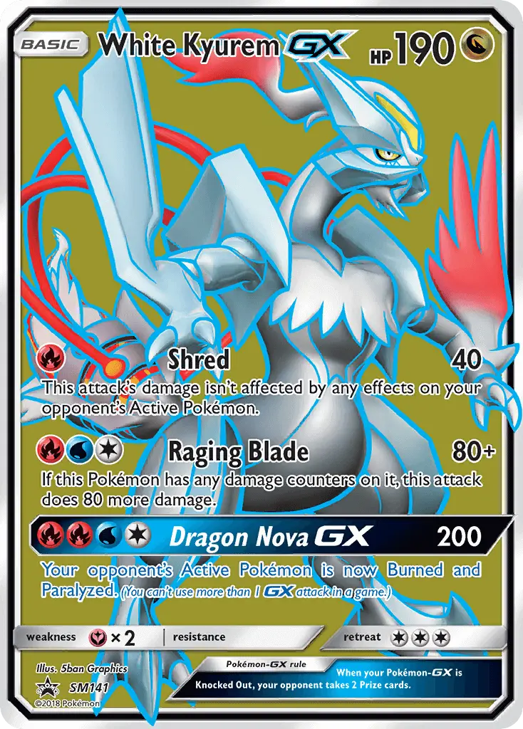 White Kyurem GX — SM Black Star Promos card #SM141