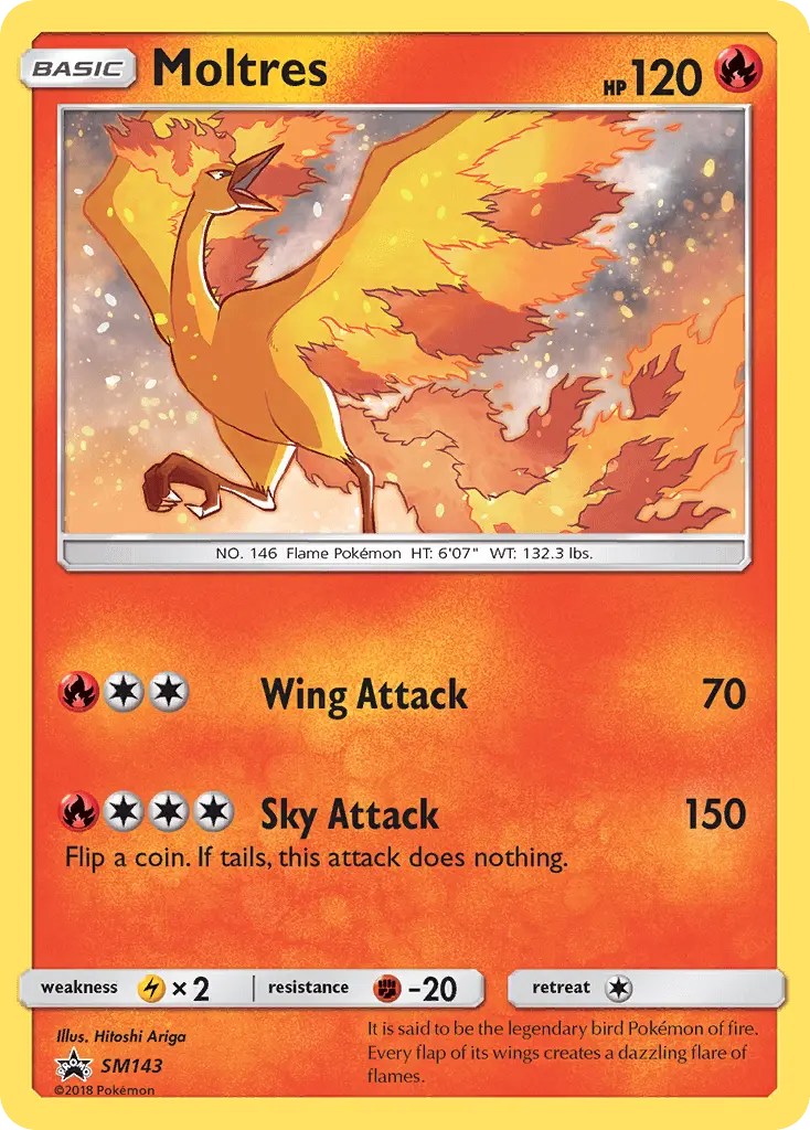Moltres — SM Black Star Promos card #SM143