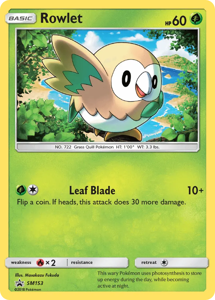 Rowlet — SM Black Star Promos card #SM153