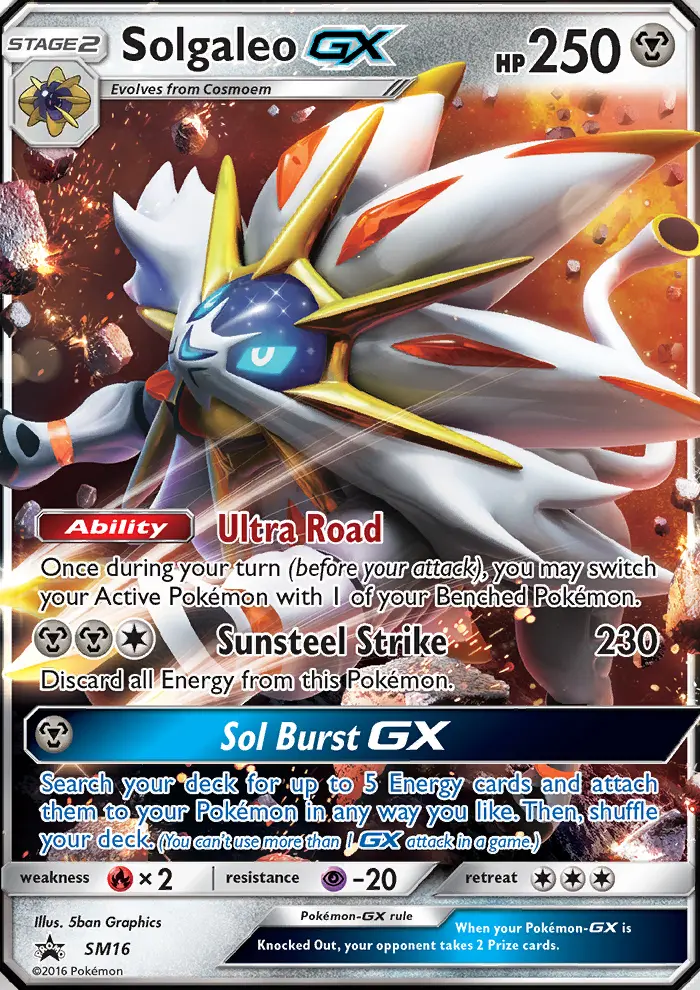 Solgaleo GX — SM Black Star Promos card #SM16