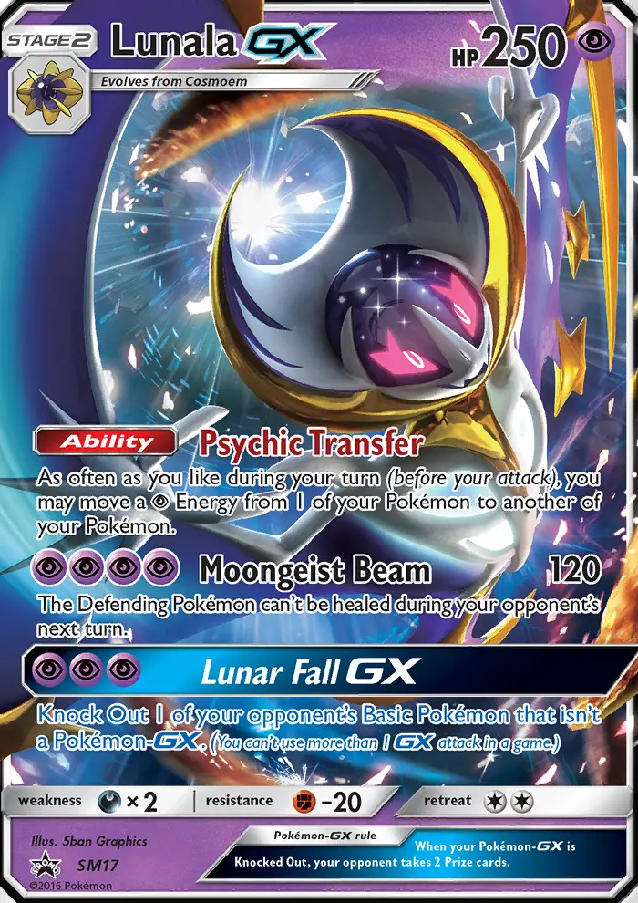 Lunala GX — SM Black Star Promos card #SM17