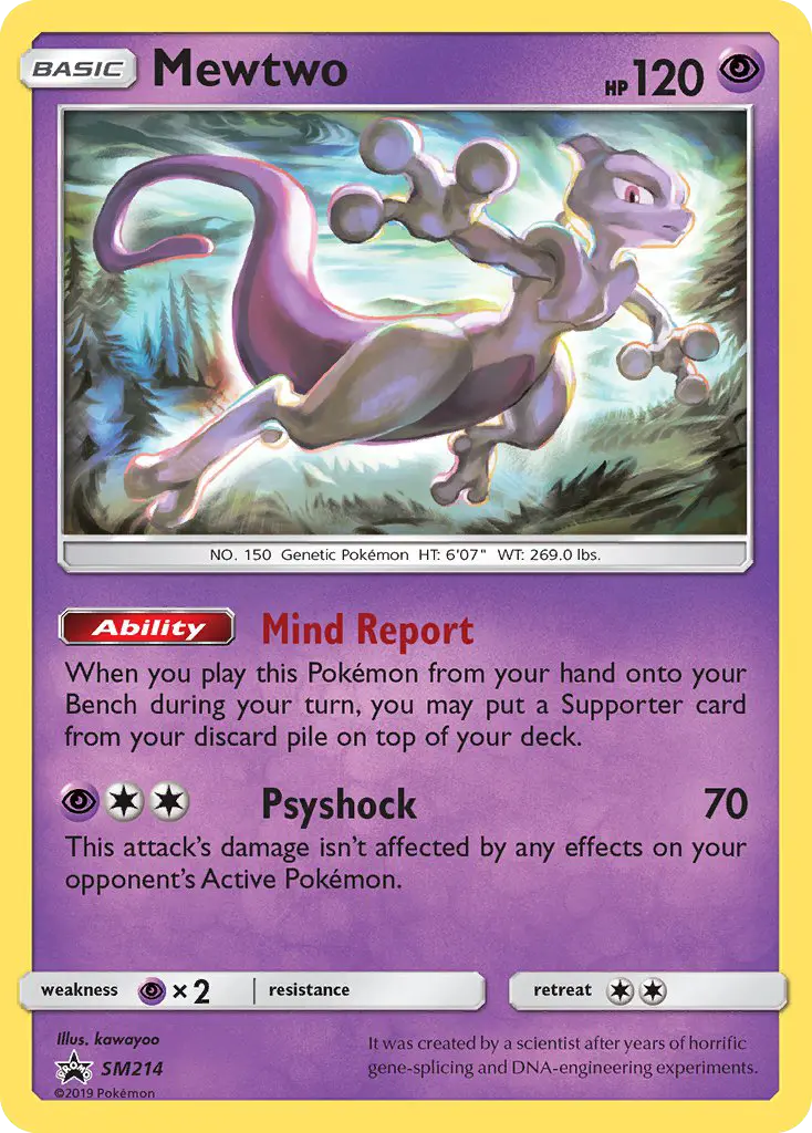 Mewtwo — SM Black Star Promos card #SM214