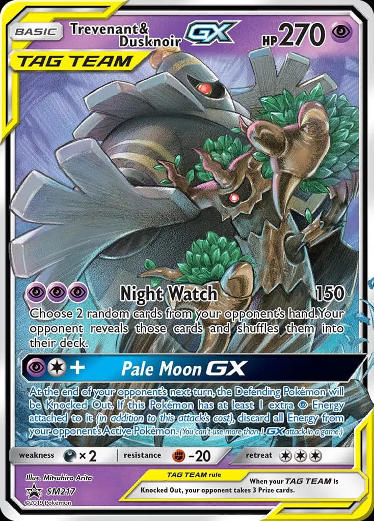 Trevenant & Dusknoir GX — SM Black Star Promos card #SM217