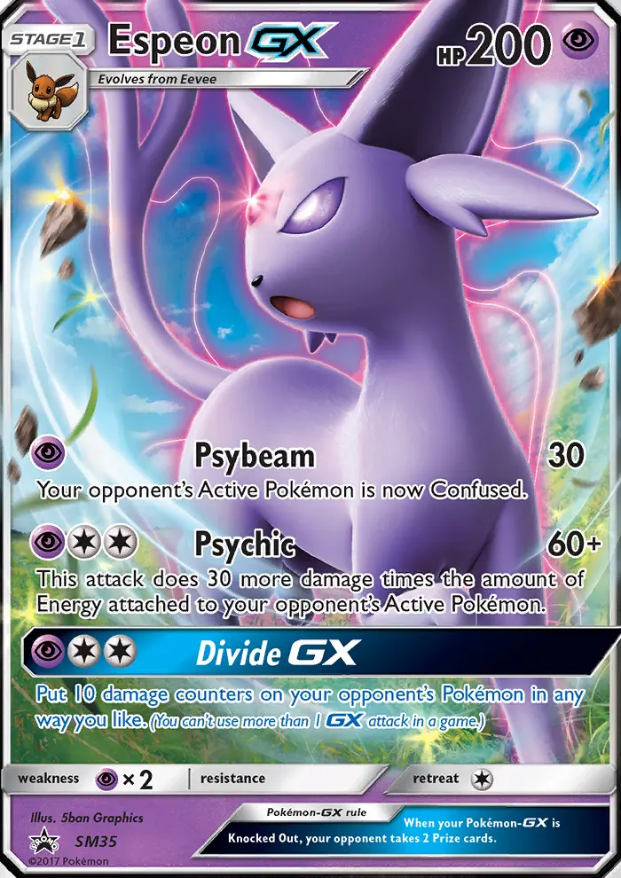 Espeon GX — SM Black Star Promos card #SM35