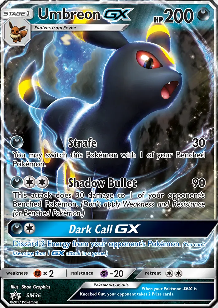 Umbreon GX — SM Black Star Promos card #SM36