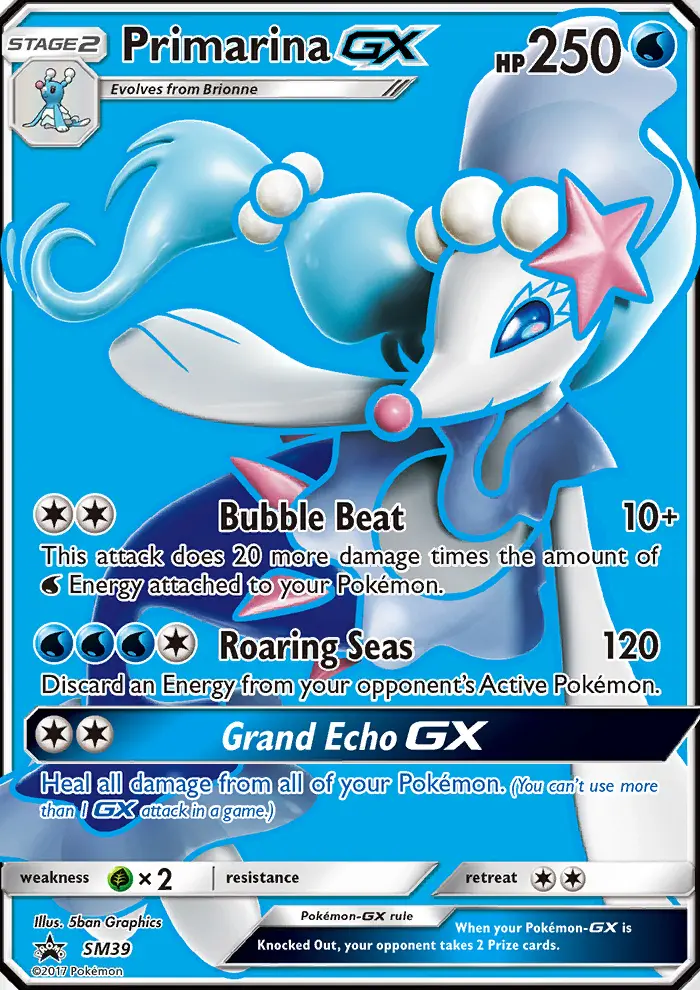 Primarina GX — SM Black Star Promos card #SM39