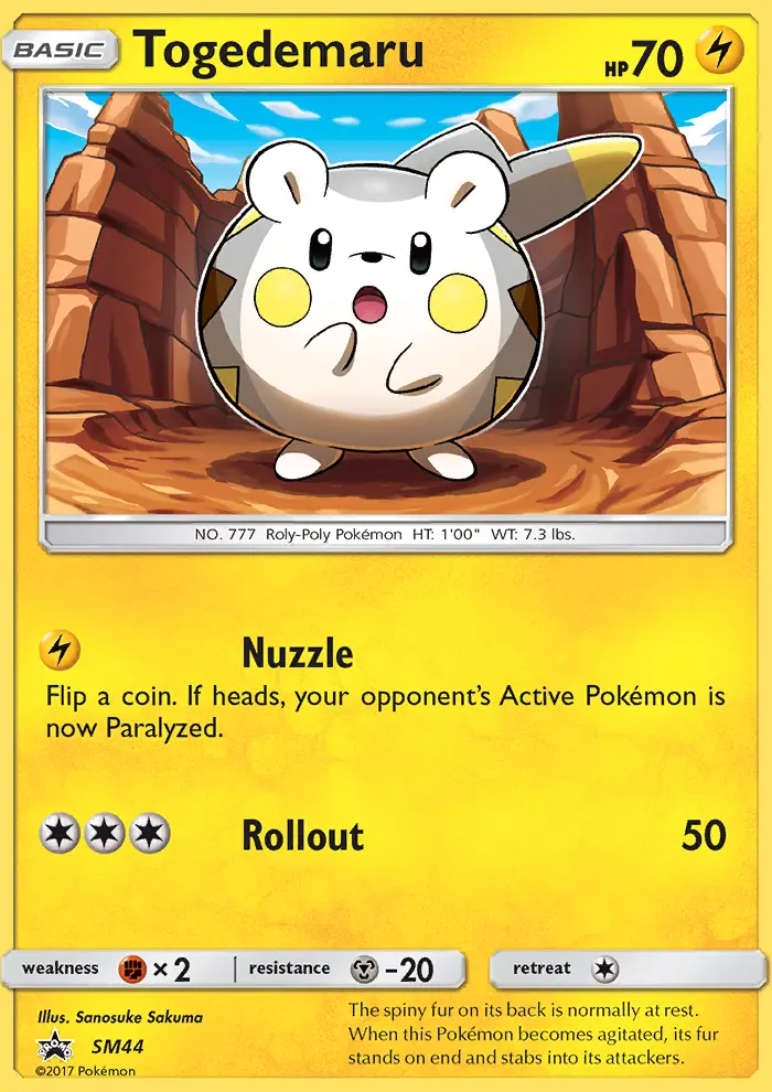 Togedemaru — SM Black Star Promos card #SM44