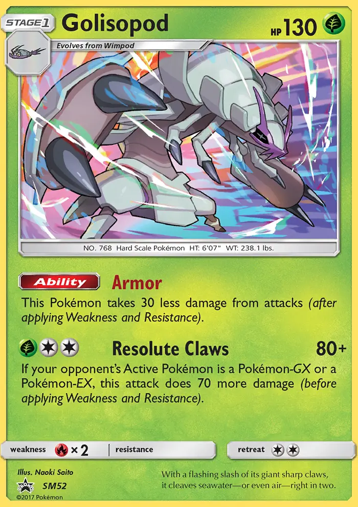 Golisopod — SM Black Star Promos card #SM52