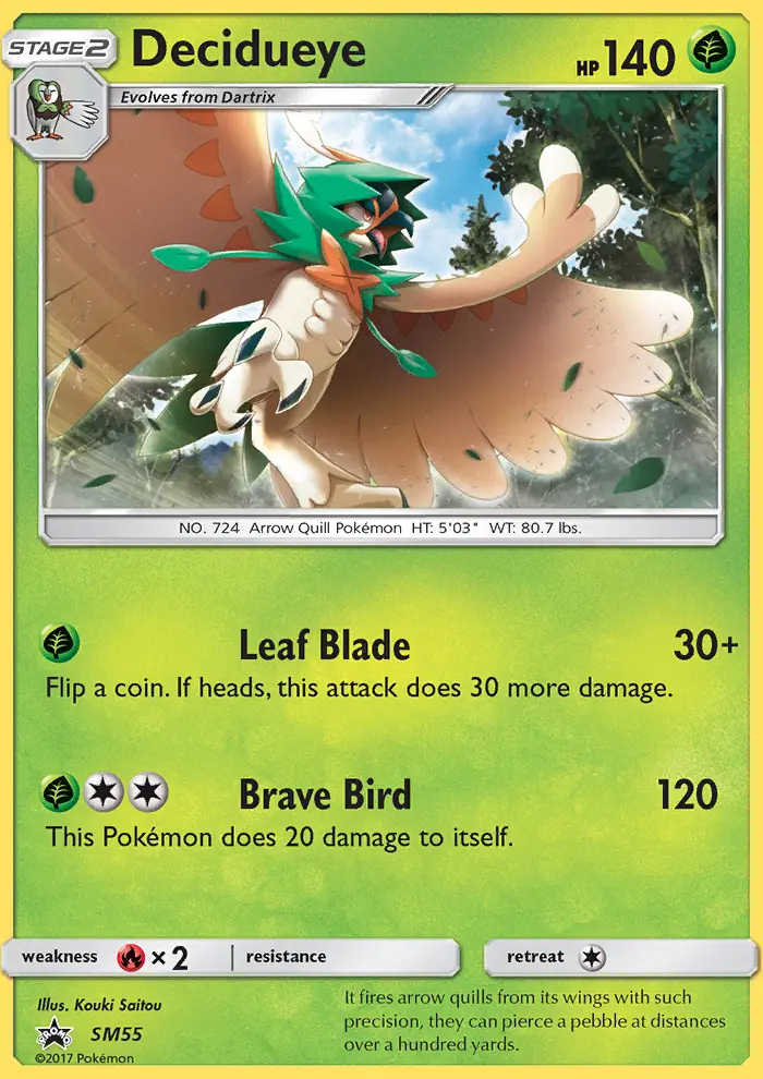 Decidueye — SM Black Star Promos card #SM55