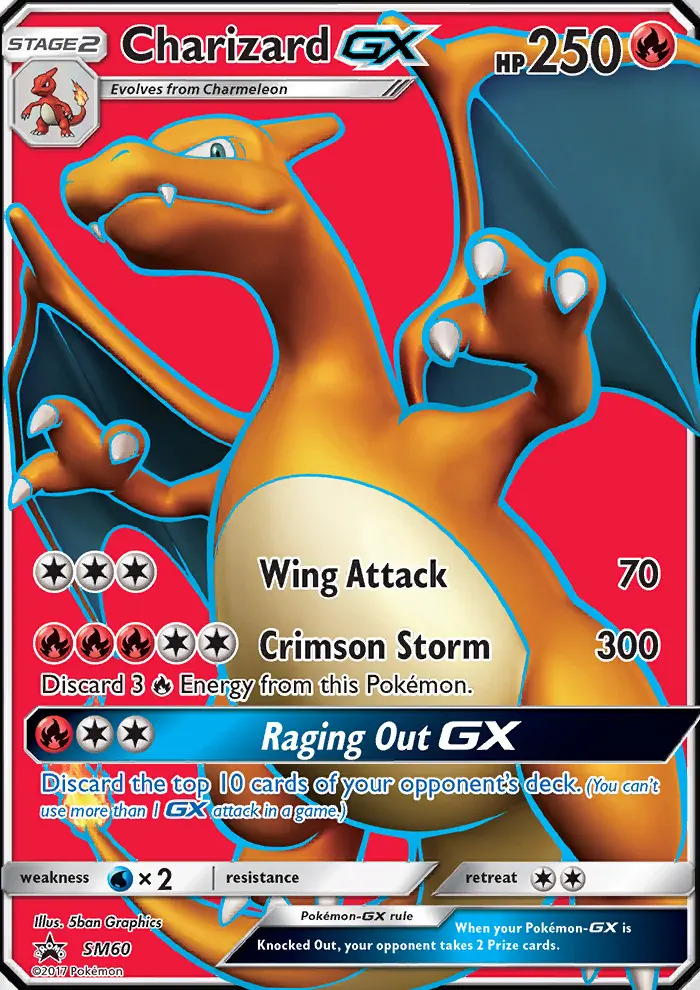 Charizard GX — SM Black Star Promos card #SM60