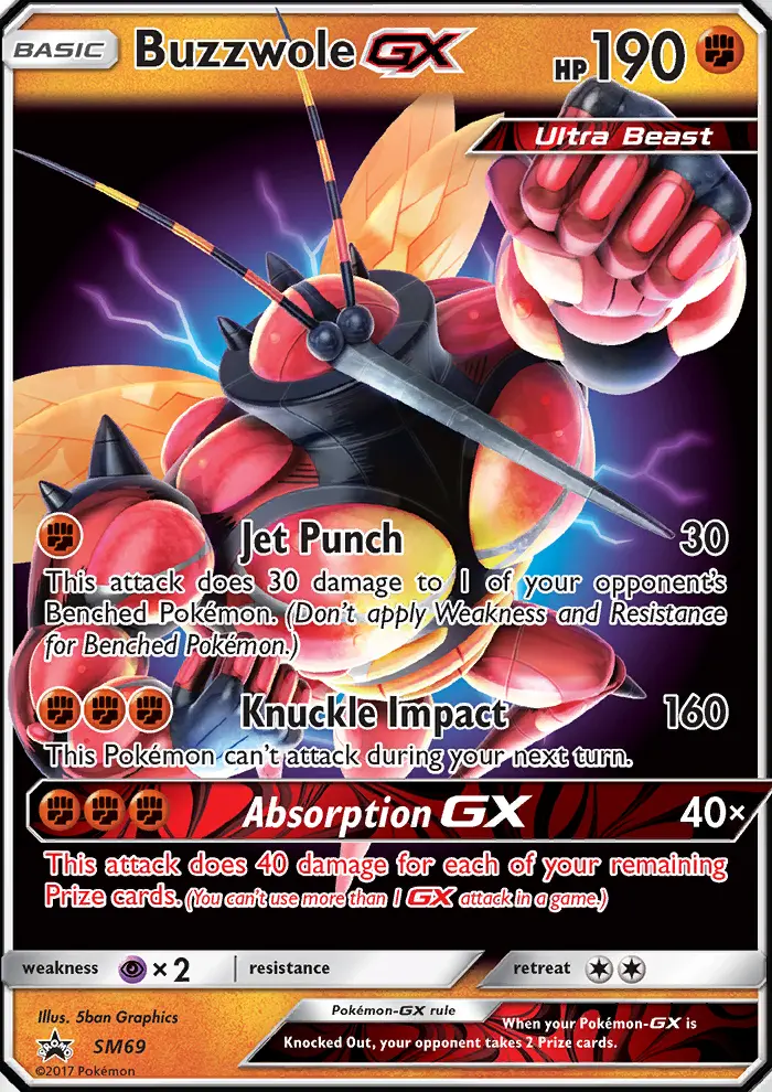 Buzzwole GX — SM Black Star Promos card #SM69
