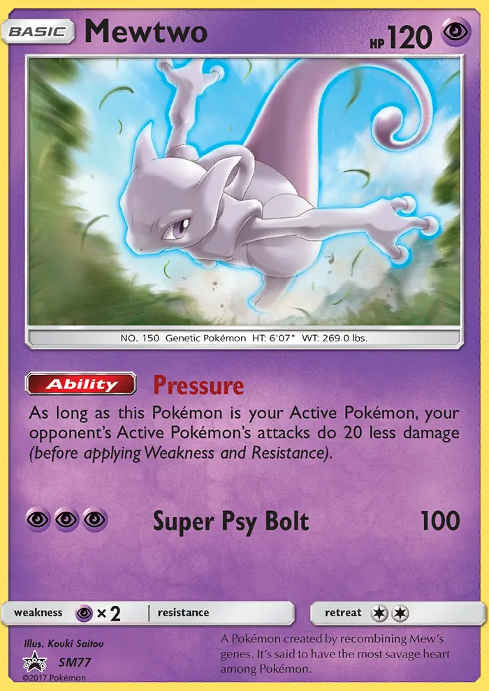 Mewtwo — SM Black Star Promos card #SM77