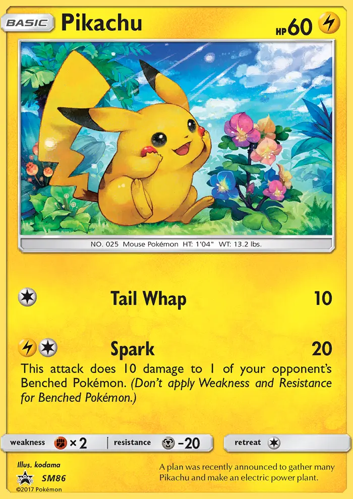 Pikachu — SM Black Star Promos card #SM86