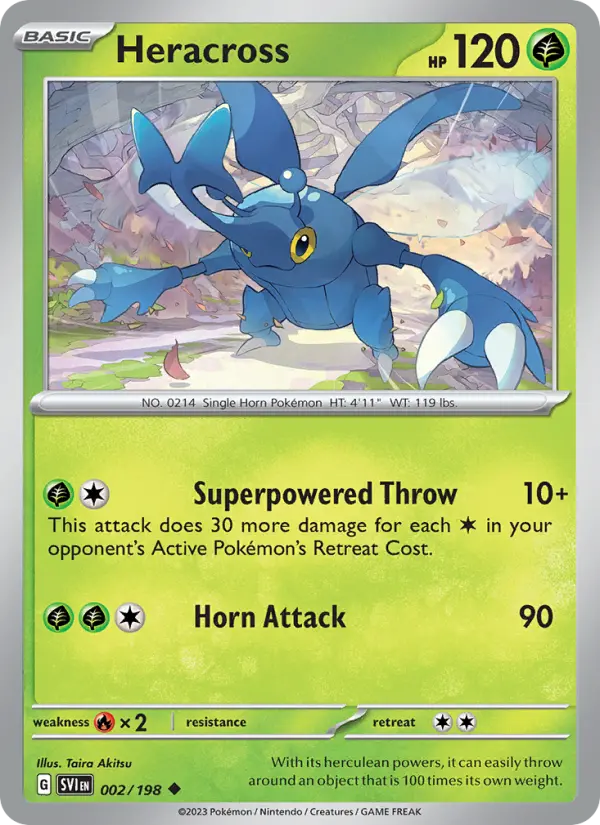 Heracross — Scarlet & Violet card #002