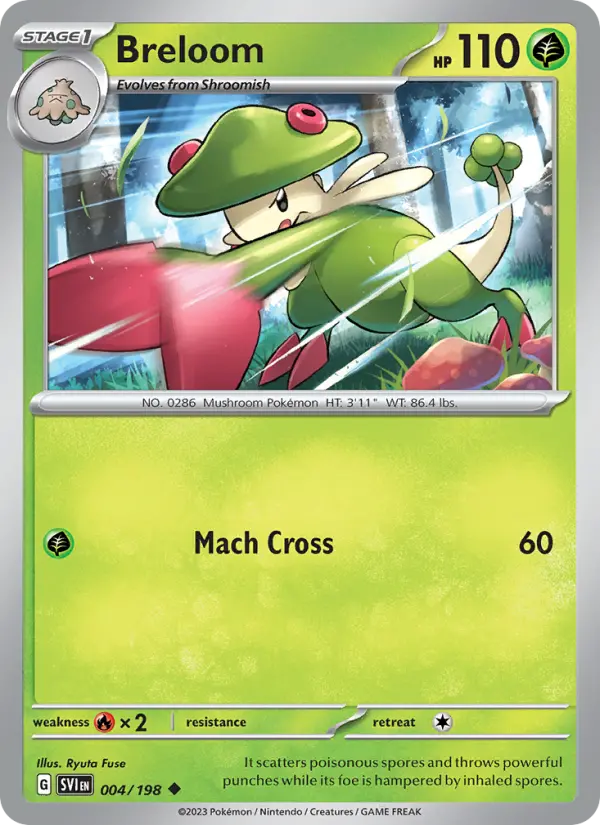 Breloom — Scarlet & Violet card #004
