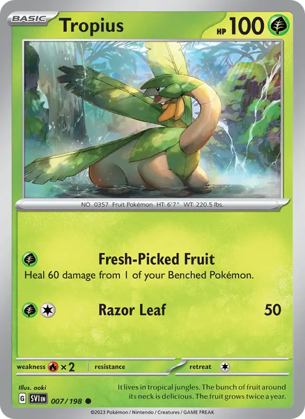 Tropius — Scarlet & Violet card #007