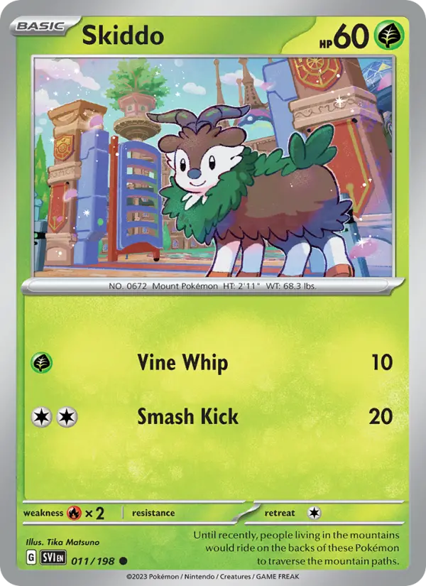 Skiddo — Scarlet & Violet card #011