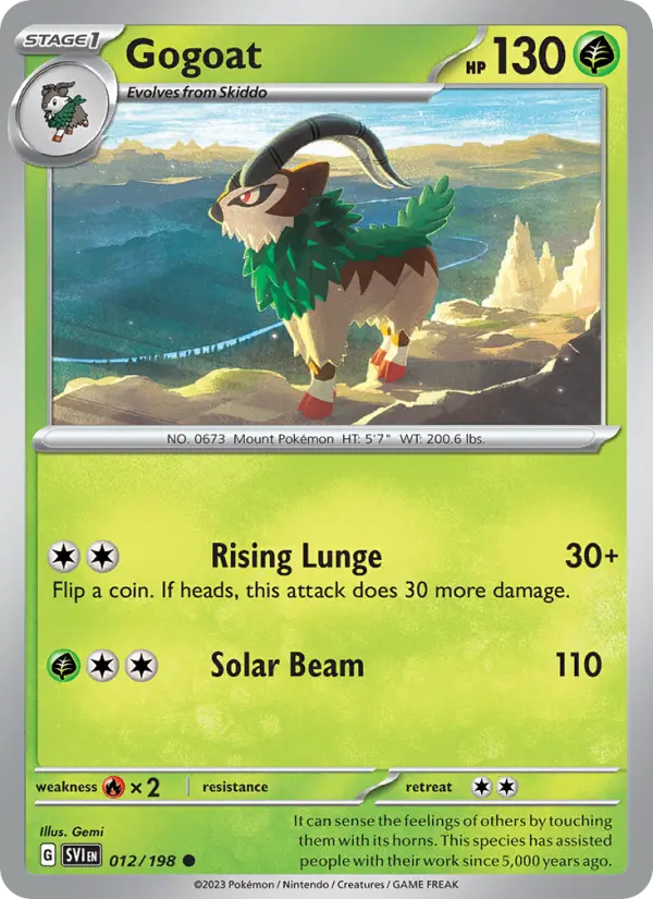 Gogoat — Scarlet & Violet card #012