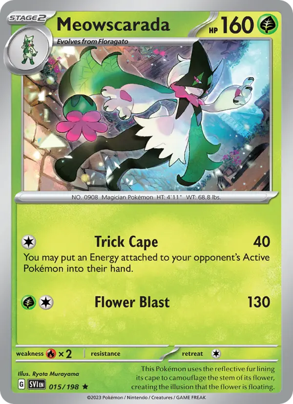 Meowscarada — Scarlet & Violet card #015