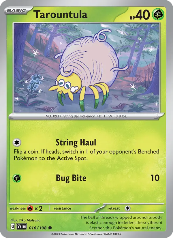 Tarountula — Scarlet & Violet card #016