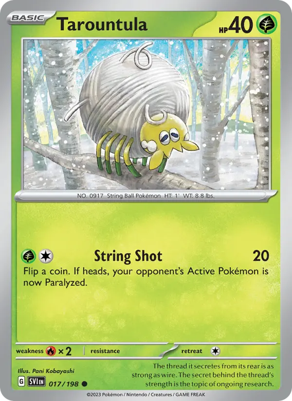 Tarountula — Scarlet & Violet card #017