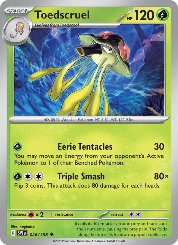 Toedscruel — Scarlet & Violet card #026