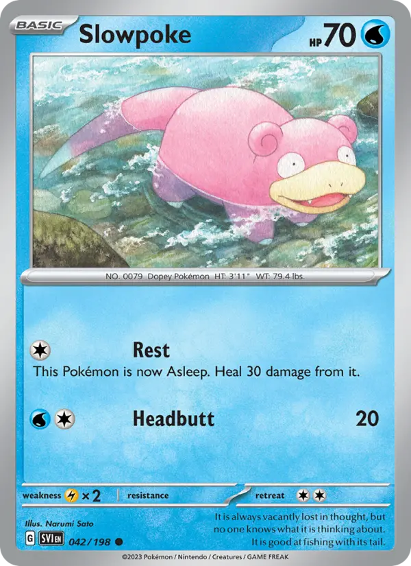 Slowpoke — Scarlet & Violet card #042