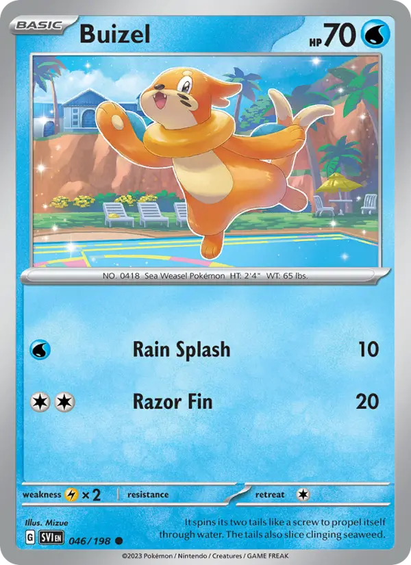 Buizel — Scarlet & Violet card #046