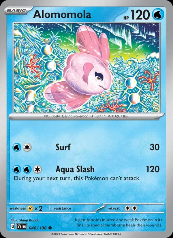 Alomomola — Scarlet & Violet card #048