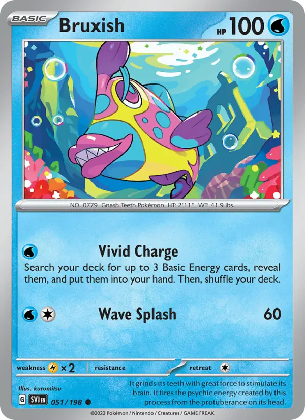 Bruxish — Scarlet & Violet card #051