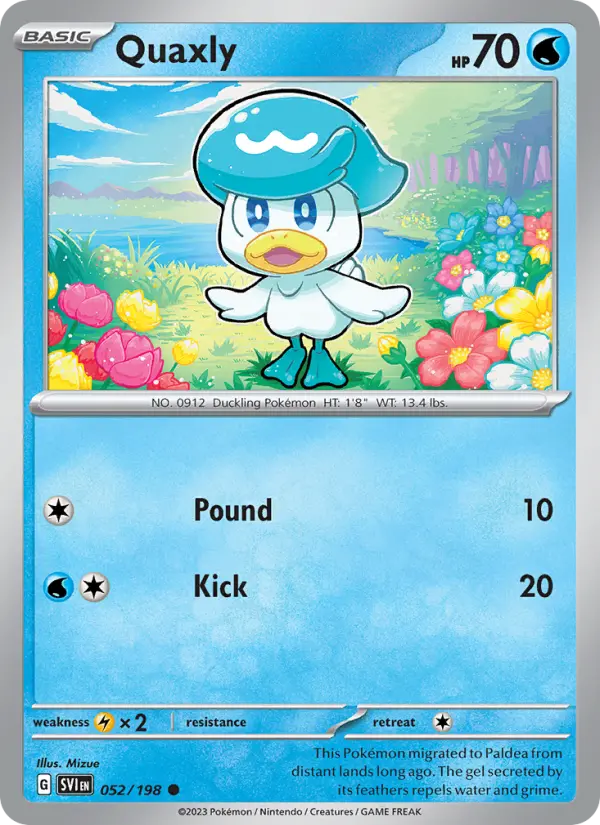 Quaxly — Scarlet & Violet card #052