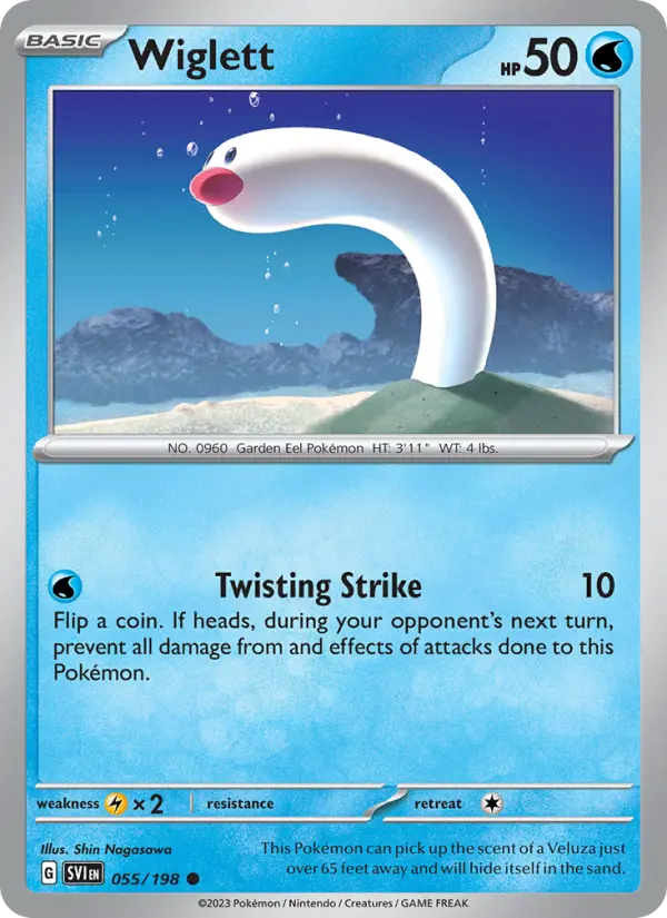 Wiglett — Scarlet & Violet card #055