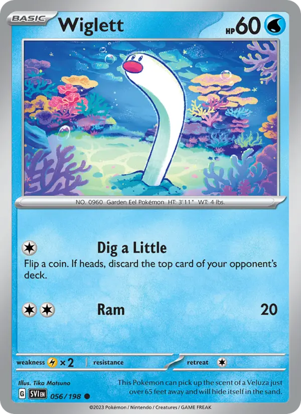 Wiglett — Scarlet & Violet card #056