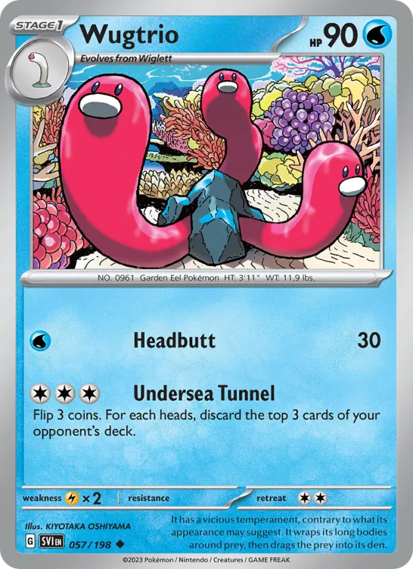 Wugtrio — Scarlet & Violet card #057