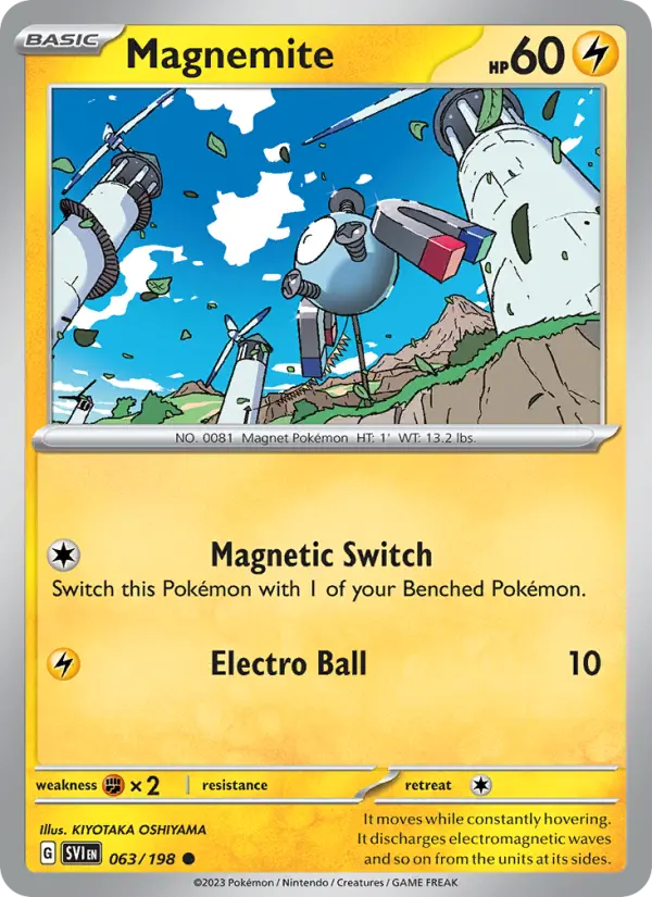 Magnemite — Scarlet & Violet card #063