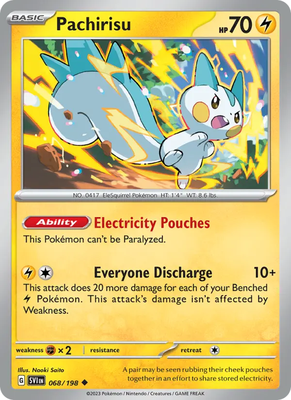 Pachirisu — Scarlet & Violet card #068