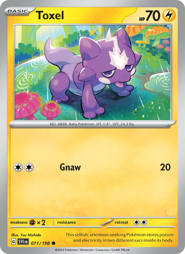 Toxel — Scarlet & Violet card #071
