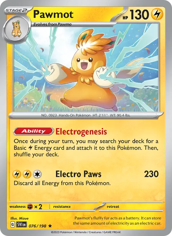 Pawmot — Scarlet & Violet card #076