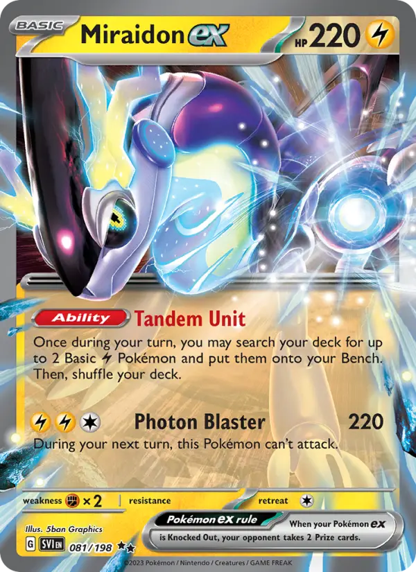 Miraidon ex — Scarlet & Violet card #081