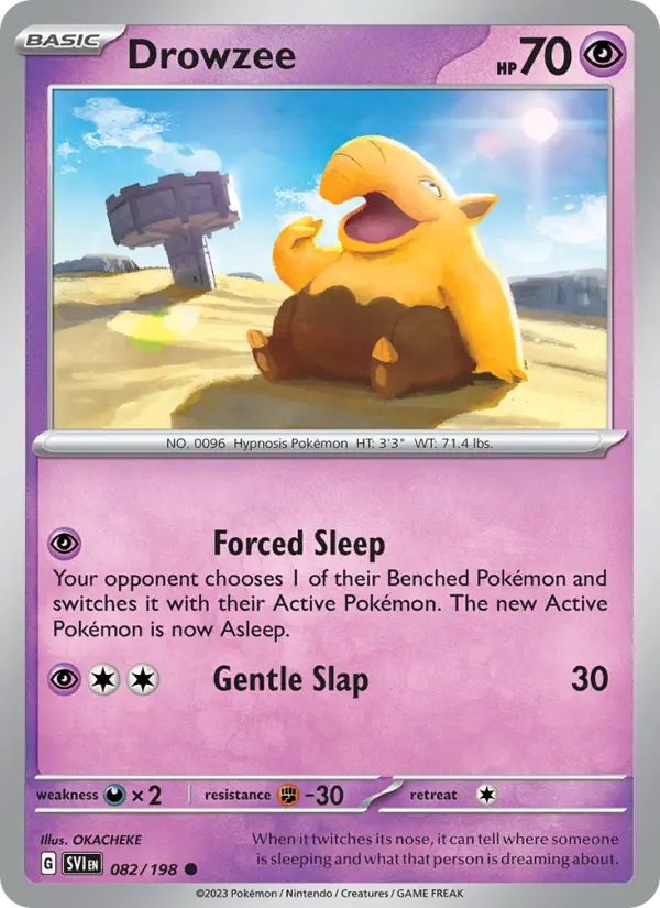 Drowzee — Scarlet & Violet card #082