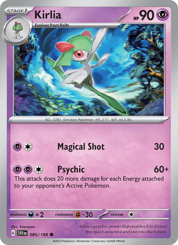 Kirlia — Scarlet & Violet card #085