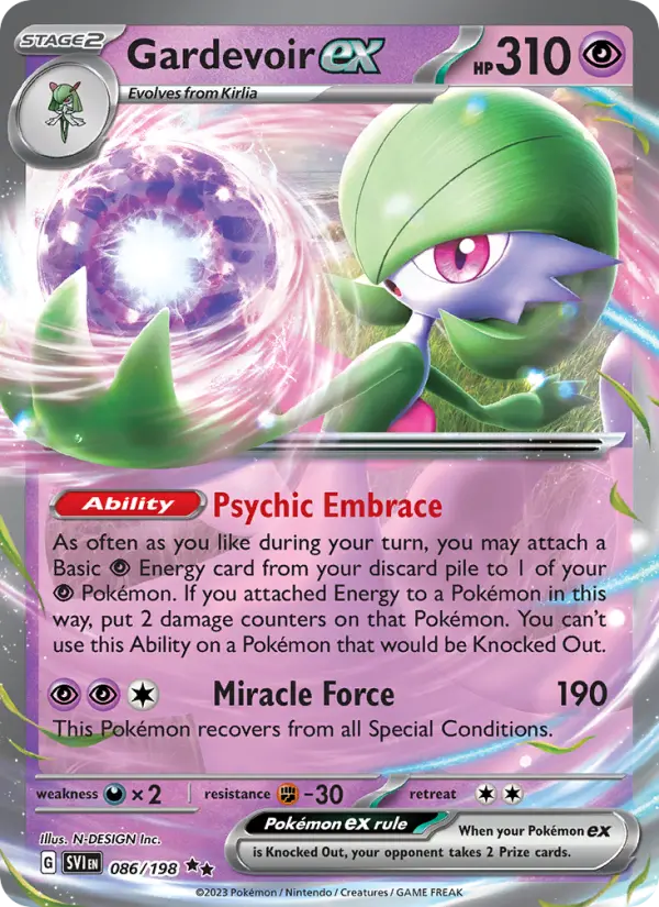 Gardevoir ex — Scarlet & Violet card #086