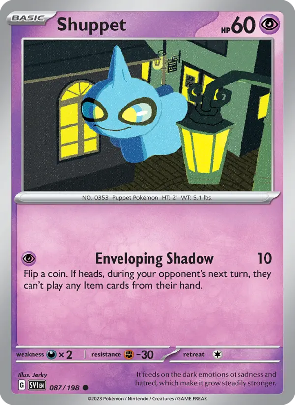 Shuppet — Scarlet & Violet card #087