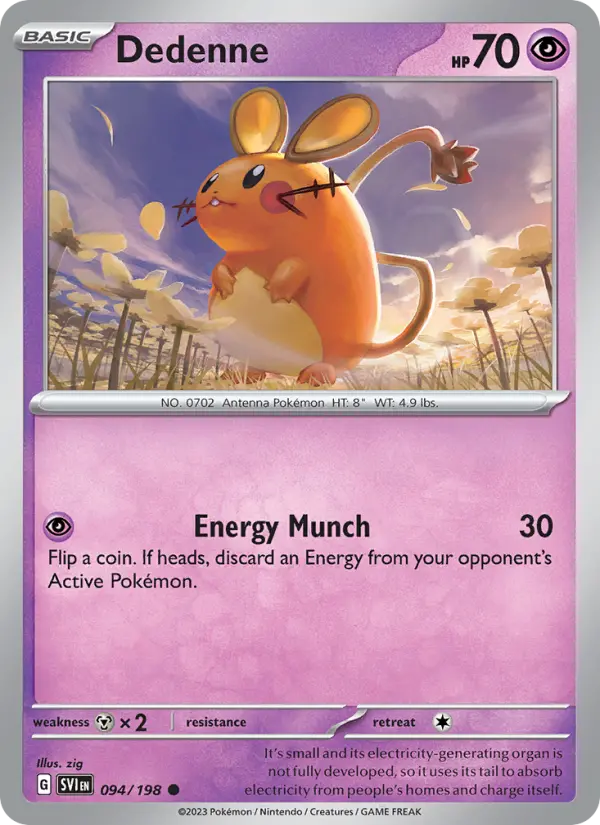 Dedenne — Scarlet & Violet card #094