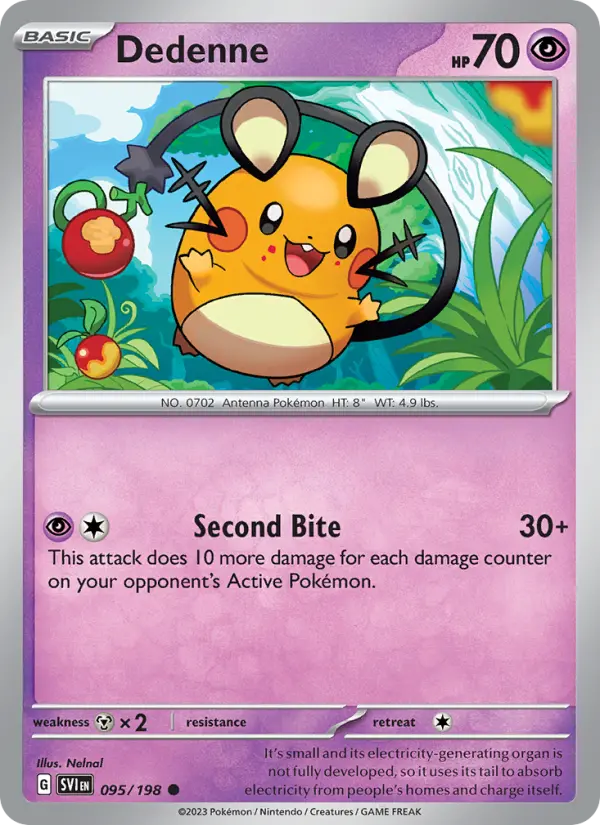 Dedenne — Scarlet & Violet card #095