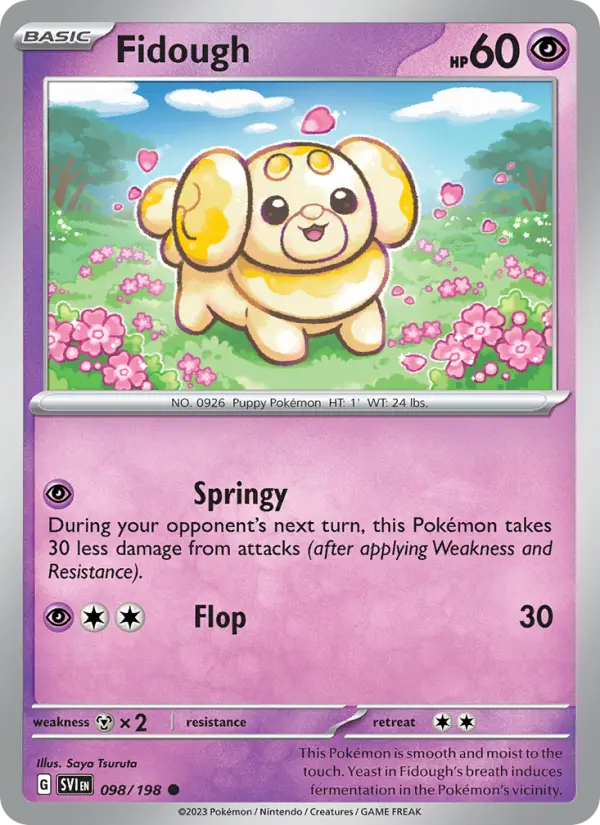 Fidough — Scarlet & Violet card #098