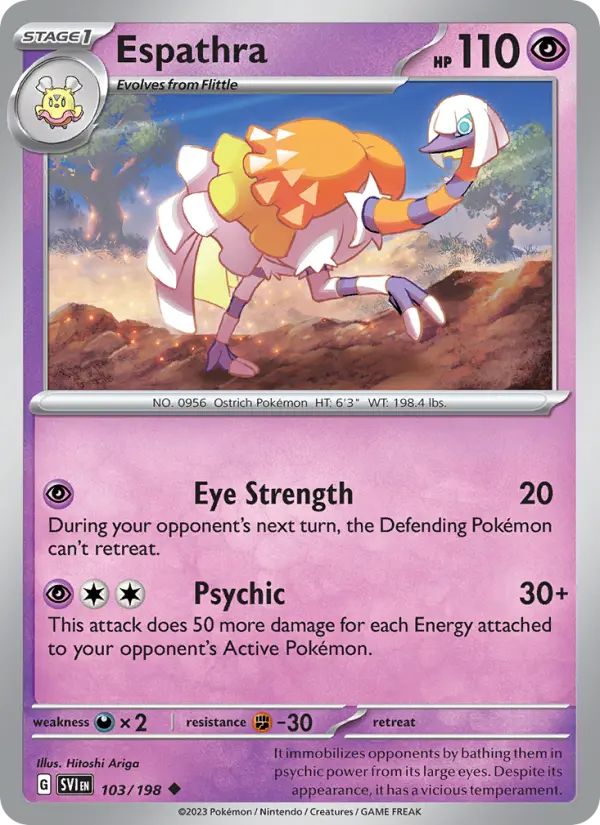 Espathra — Scarlet & Violet card #103