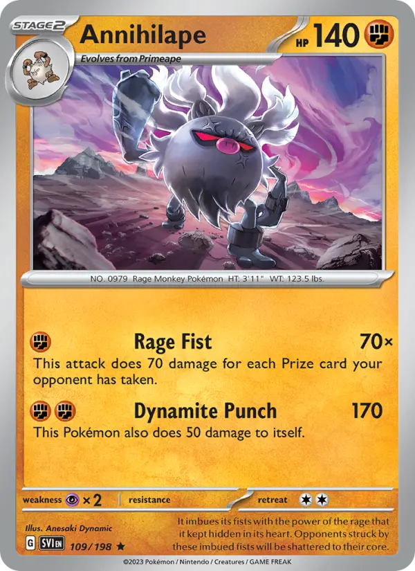 Annihilape — Scarlet & Violet card #109